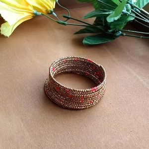 1PC Beautiful Kenyan Beaded Coil Bracelet